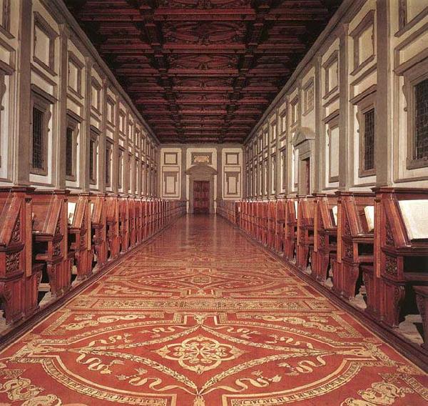 Michelangelo Buonarroti Laurentian Library oil painting image